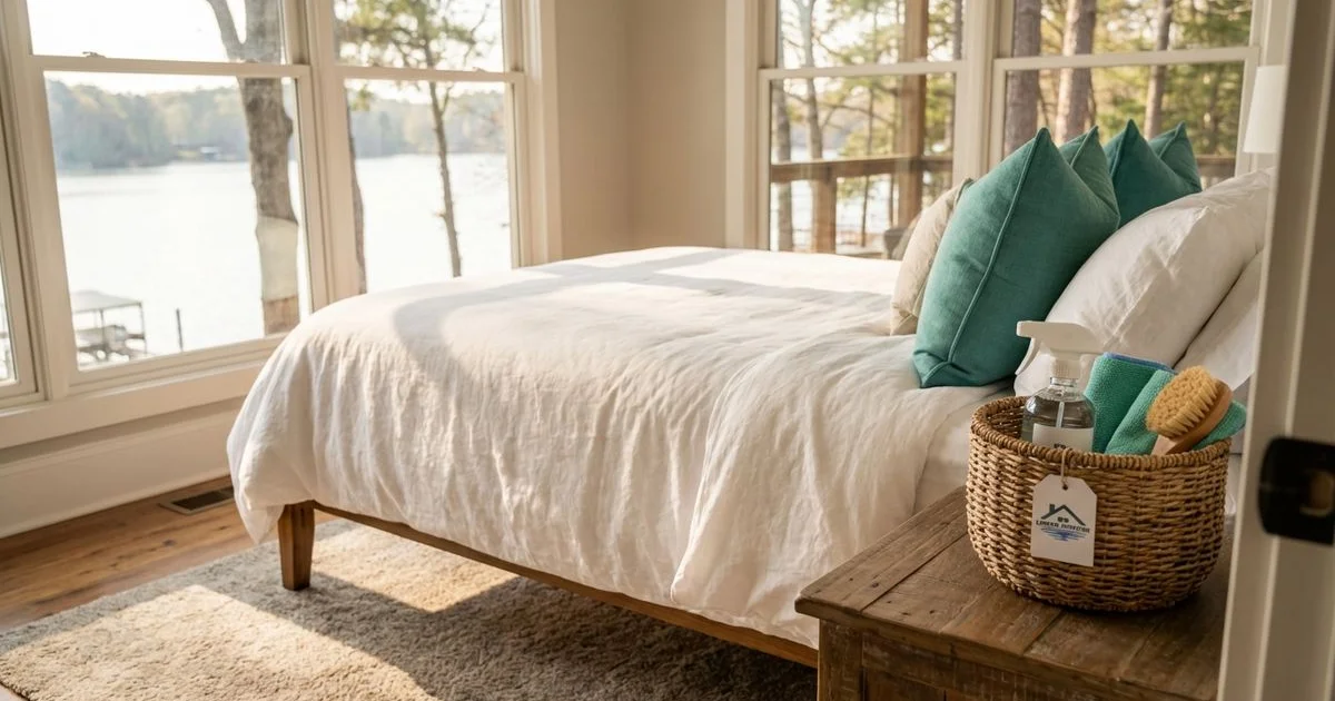 Airbnb turnover cleaning checklist for Lake Lanier